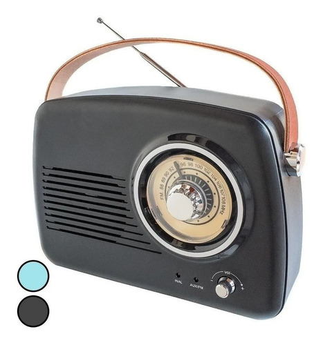 Radio Retro Vintage Portátil Recargable Bluetooth Mp3 R