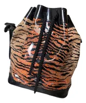 Comprar Cartera Bucket Bag Animal Print Msc Con Asas Negras Animal Print Marron Animal Print