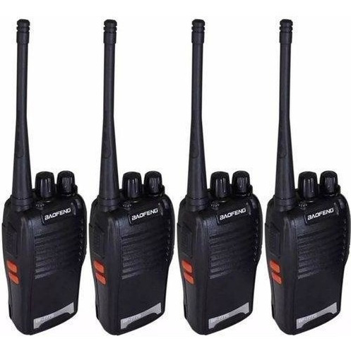 4 Radio Comunicador Walk Talk Baofeng Bf-777s + Fone + Nota