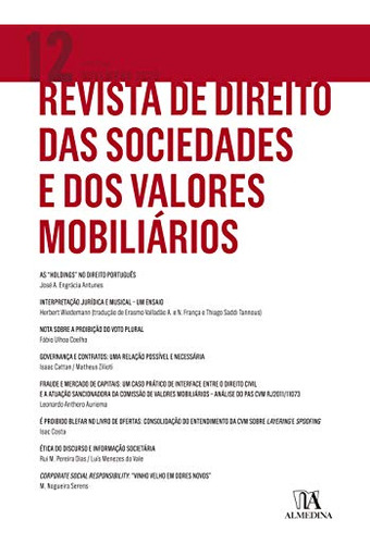 Libro Revista De Direito Sociedades E Val Mobiliarios 12 De