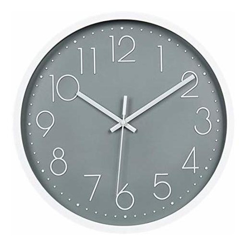 Reloj De Pared Topkey 12 Reloj Moderno Silencioso Sin Tictac