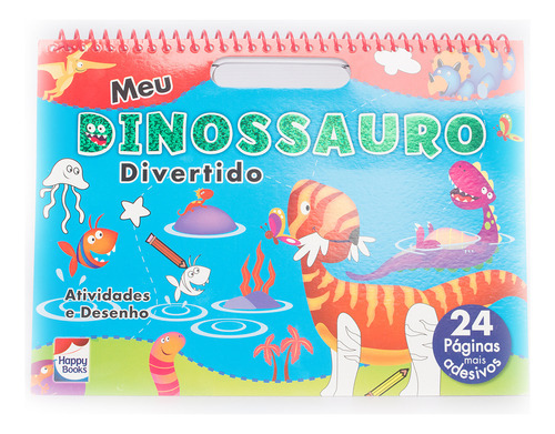 Meu Grande Livro De Rabiscar E Pintar: Dino, De Grandreams / Npp. Editora Happy Books, Capa Mole Em Português