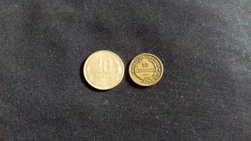 Moneda Costa Rica Diez Céntimos 1922 Escasa Bronce E01 (Usado)