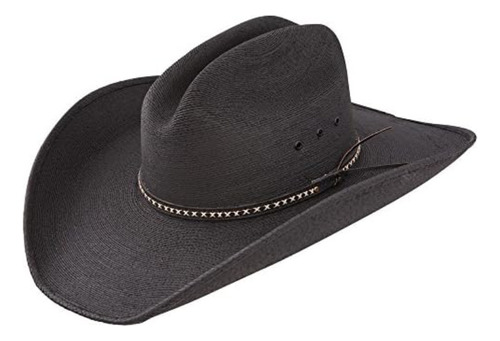 Ja Sombrero Vaquero Paja Asfalto Hombre, Color Negro, Talla