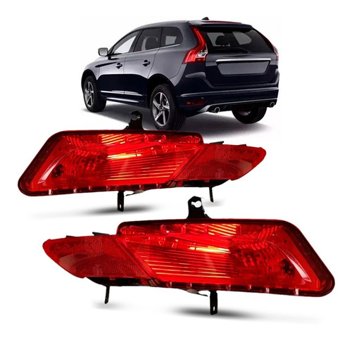 Par Lanterna Neblina Refletor Parachoq Volvo Xc60 15 A 18