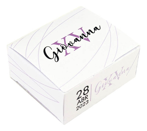 20 Caixas 7x6x3cm Personalizadas Com Sua Marca