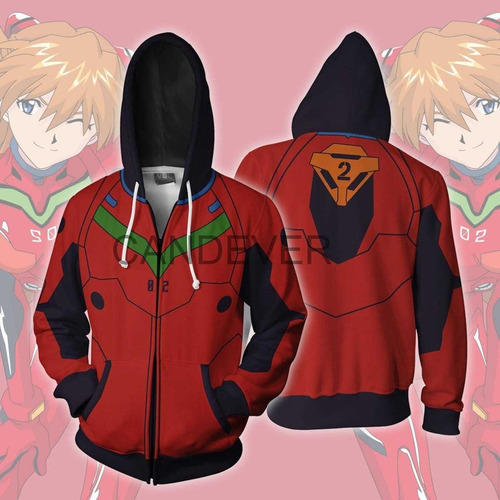 Sudadera 3d Cosplay Anime Evangelion Evas 00, 01, 02 ....