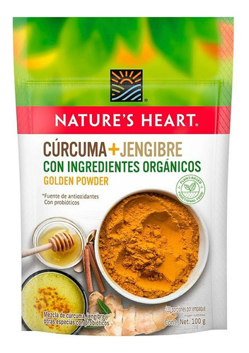 Cúrcuma Y Jengibre Nature's Heart Orgánicos 100g