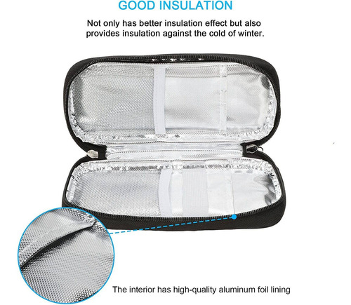 Insulin Travel Case With 2 Ice Packs - Diabetes Bags Cooler