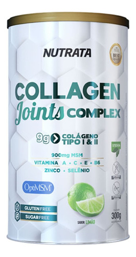 Collagen Joints Complex Tipo 2 - 300g Limão - Nutrata