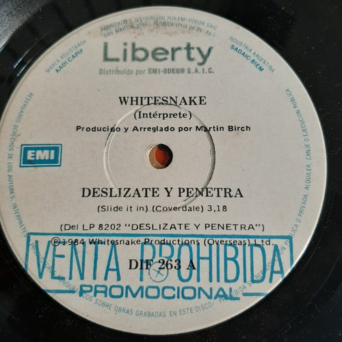 Simple Whitesnake Liberty Promocional C18