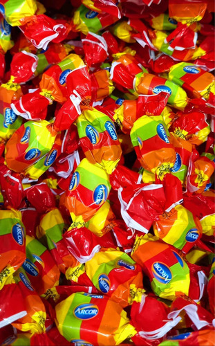 Caramelos Masticables Arcor Crazy Tutti Frutti 800g Sin Tacc