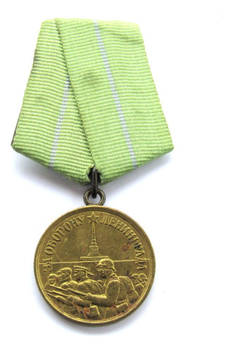 Medalla Segunda Guerra Mundial Defensa De Leningrado