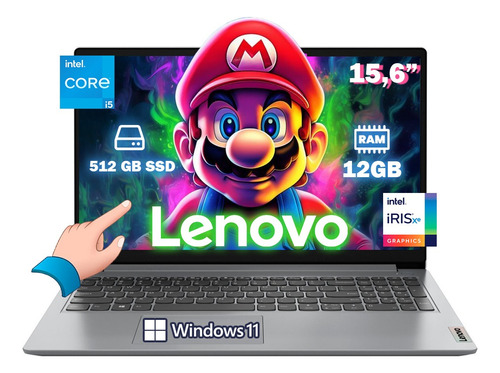 Laptop Lenovo 3 15itl6 Core I5 512gb Ssd 12gb Ram Touch W11