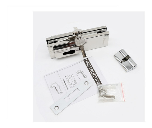 Cerradura Multipunto P/ Puerta Blindex Premium Acero Inox