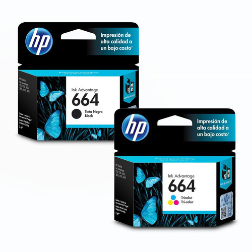 Pack 3 Tintas Hp 664 Originales Ai 1115-2135-2675-3635 C/iva