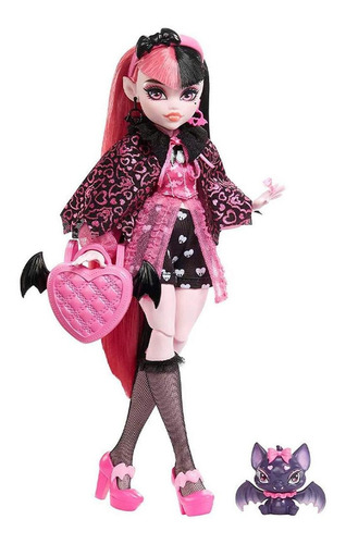 Monster High Muñeca Draculaura Moda Con Accesorios