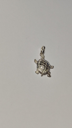 Tortuga Mueve Las Patitas, La Cabeza Y La Colita Plata 925