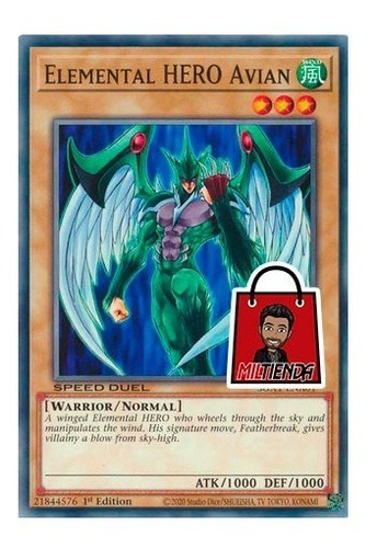 Elemental Hero Avian - Miltienda - Yugioh - Héroe Elemental