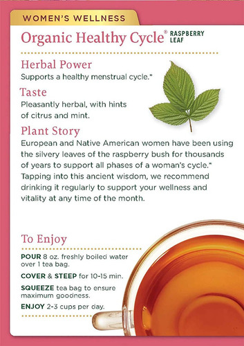 Té Organico Menstruación Saludable Healthy Cylce 16 Sobre Se