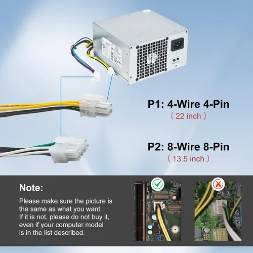 Fuente De Alimentación Lxun 290w Compatible Con Dell Optiple