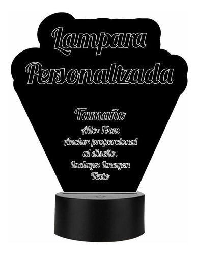 Lámpara De Buro 3d Personalizada Art1100