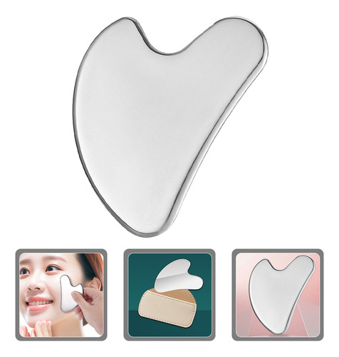 Herramienta De Guasha Facial De Acero Inoxidable En Forma De