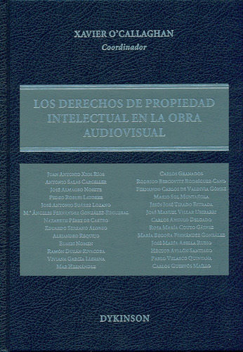 Derechos De Propiedad Intelectual En La Obra Audiovisual, Los, De Xavier O Callaghan. Editorial Dykinson, Tapa Dura, Edición 1 En Español, 2011