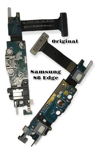 Flex Placa Pin Carga Micrófono Original Para Samsung S6 Edge