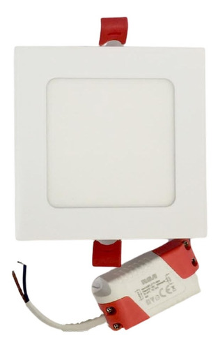 Panel Led 6w Incrustar Cuadrado Rca Luz Blanca - 2a Garantia