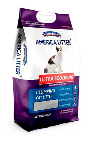 America Litter Ultra Scooping Para Gatos 7 Kg