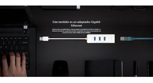 Hub Usb 3.0 3-port&gigabit Ethernet 2 In 1 Tl-ue330 Tp-link