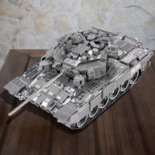 Kits De Maquetas De Rompecabezas De Metal 3d T-90a De Piecec