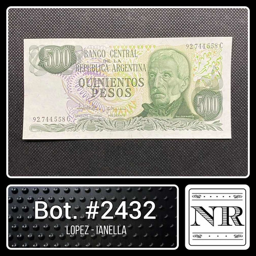 Argentina - 500 $ Ley - Año 1982 - Bot. #2432 - L | I