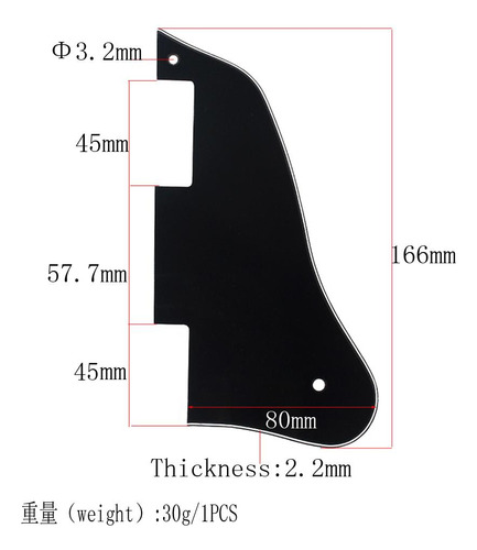 M Pickguard Rasguño Licencia Para Es-335