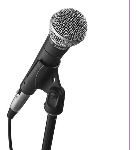 Micrófono Shure SM SM58-LC dinámico cardioide gris oscuro/plateado