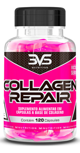 Colágeno Hidrolisado Repair - Fórmula Exclusiva Para O Cabelo, Pele E Unhas Com Peptídeos De Colágeno Hidrolisado 100% Puro - 120 Cápsulas