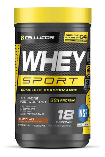 Cellucor Proteína Whey Sport Con Creatina Y Glutamina 18 Srv