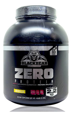 Proteína Zero Carbs 2.2 Kg Vainilla 65 Serv Isolatada Blackb