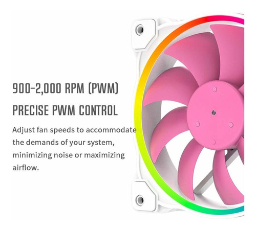 Enfriador De Agua De La Cpu 360 Pinkflow 5v Direccionable Rg