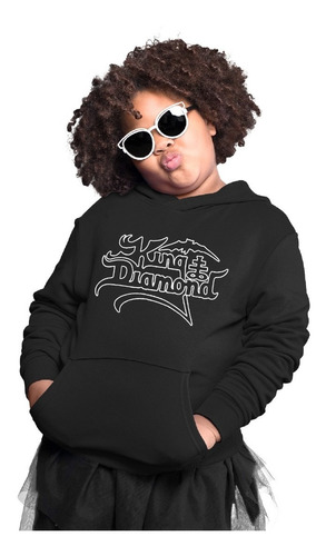 Sudadera Infantil Negra De Logo De King Diamond En Oferta