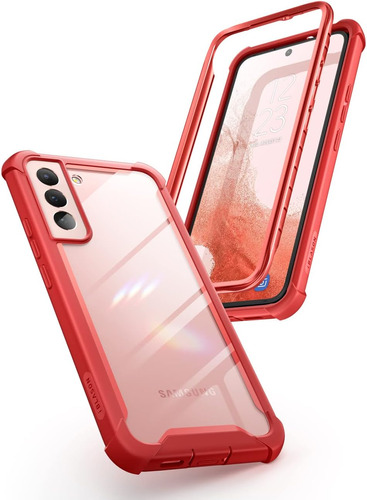 Funda Borde Rojo Proteccion 360 Para Samsung Galaxy S22