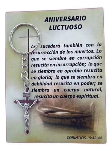 30 Llaveros Recuerdos De Novenario Y Aniversario Luctuoso 