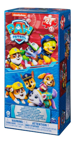 Juego De Mesa - Paw Patrol Caja Rompecabezas Lenticular X2