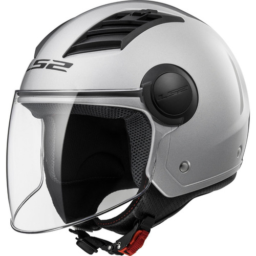 Casco 3/4 Ls2 Airflow Of562 Blanco Talle L - Cafe Race