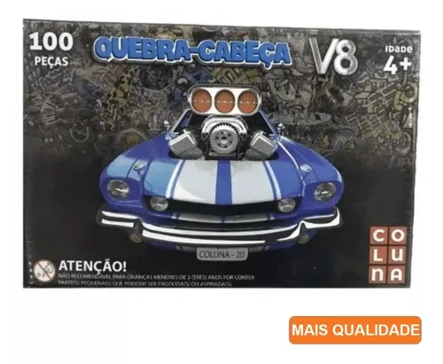 Quebra Cabeça Carro Race Team - 150 Peças - Pais e Filhos