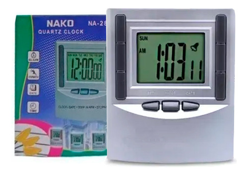 Mini Relógio De Mesa Digital Cronômetro Despertador Na-288a
