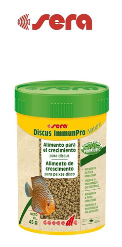 Sera Ração Natural Para Peixes Discus Immunpro Nature 45g