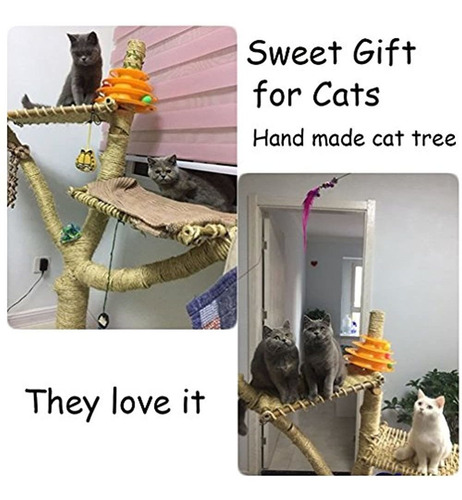 Imagen 3 de 5 de Yangbaga Cuerda De Sisal Para Gatos, Repuesto De Cuerda De S