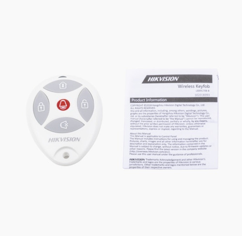 Control Remoto Tipo Llavero Compatible Con Alarmas Hikvision